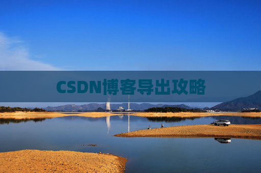 CSDN博客导出攻略